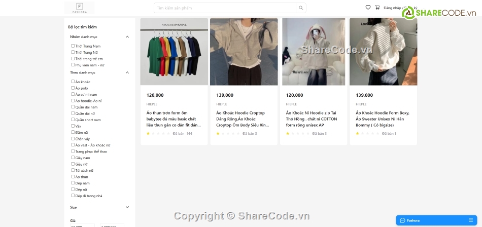 Code web,Source code web,web bán thời trang